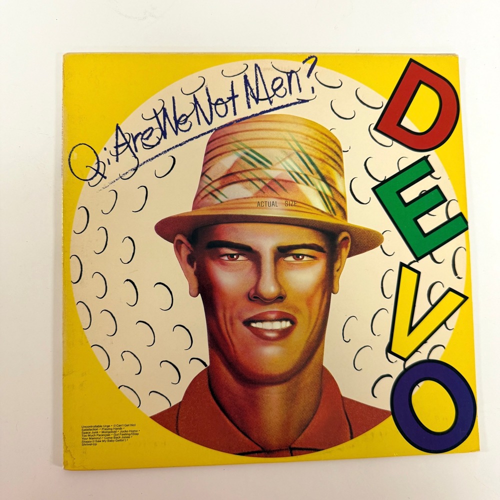 DEVO Q Are We Not Men A We Are Devo Vinyl Record LP 1978